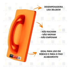 Desempenadeira Poliuretano Base Lisa 30x18cm Leve Atlas Foto mini 4