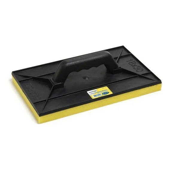 Desempenadeira Pvc Castor 18x30 Com Espuma Preta 122 Foto 1