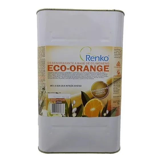 Desengraxante A Base De D Limoneno Eco Orange 5 Litros Renko Foto 1