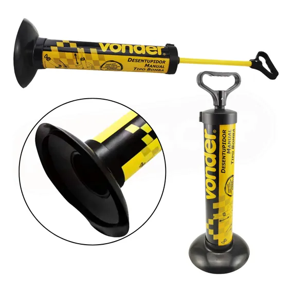 Desentupidor De Vaso Sanitário Tipo Bomba Manual Vonder Foto 1