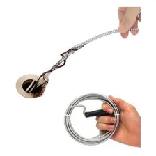 Desentupidor Manual Pia De Cozinha Desentupir Ralo Banheiro Foto mini  2