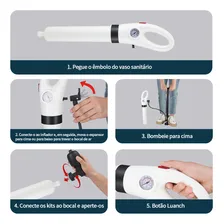 Desentupidor Vaso Sanitário Privada Pia Encanamento Ar Alta Foto mini 4