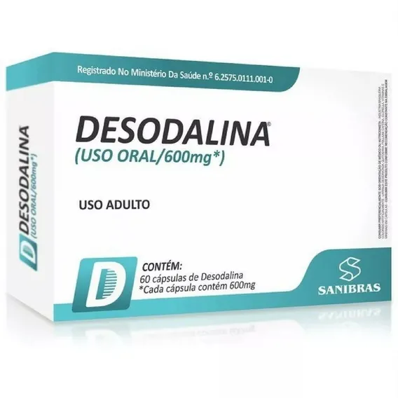 Desodalina 60 Caps Sanibras Sabor Sem Sabor Foto 1