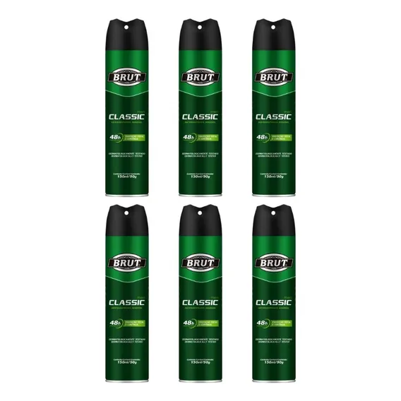 Desodorante Aero Brut 150ml Classic - Kit C/ 6un Foto 1