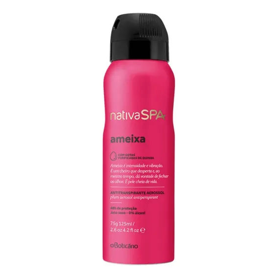 Desodorante Aerosol Antitranspirante Nativa Spa Ameixa 75g Foto 1