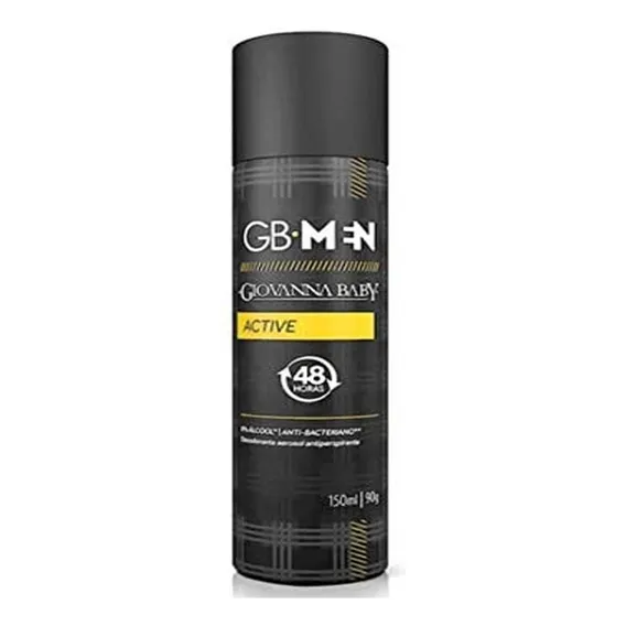 Desodorante Aerosol Giovanna Baby Gb Men Active 150ml Foto 1