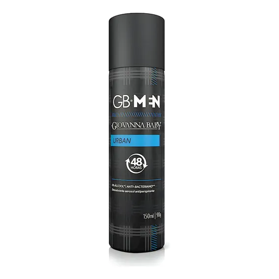 Desodorante Aerosol Giovanna Baby Gb Men Urban 150ml Foto 1