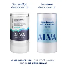 Desodorante Crystal Stick Sensitive Alva 120g Natural Vegano Foto mini 2