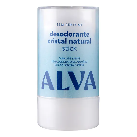 Desodorante Crystal Stick Sensitive Alva 120g Natural Vegano Foto 1