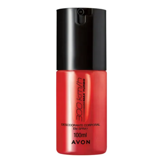 Desodorante Deo Corporal Em Spray Avon 100ml Fragrância 300 km h Max Turbo Foto 1