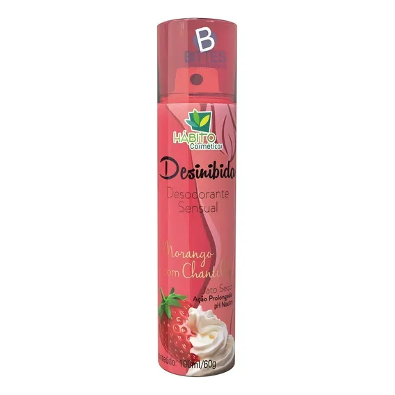 Desodorante Desinibida Íntimo Hábito Cosméticos Morango 200m Foto 1