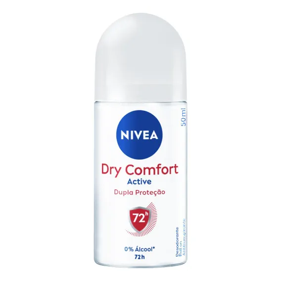 Desodorante Feminino Roll-on Active Dry Comfort 50ml Nivea Fragrância Lavanda Foto 1