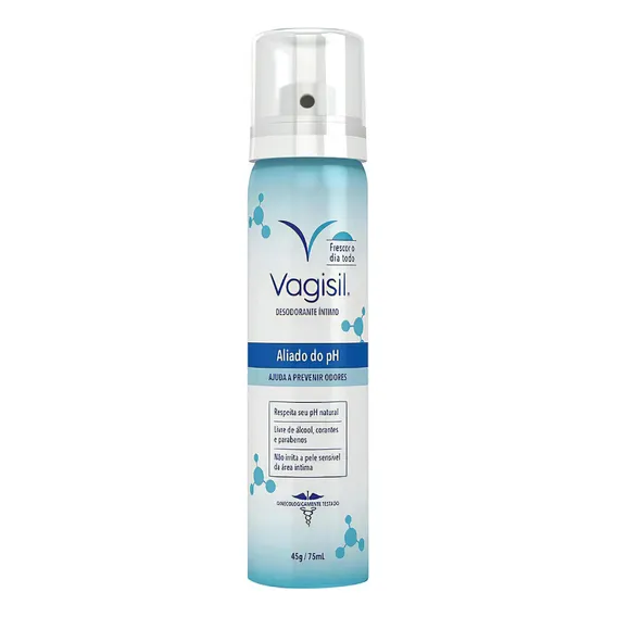 Desodorante Íntimo Vagisil Aliado do pH Previne Odores 75ml Foto 1