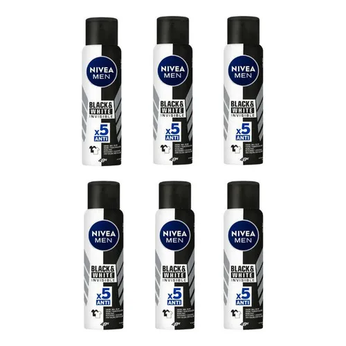 Desodorante Nivea Masc Black White Invisible Foto 1