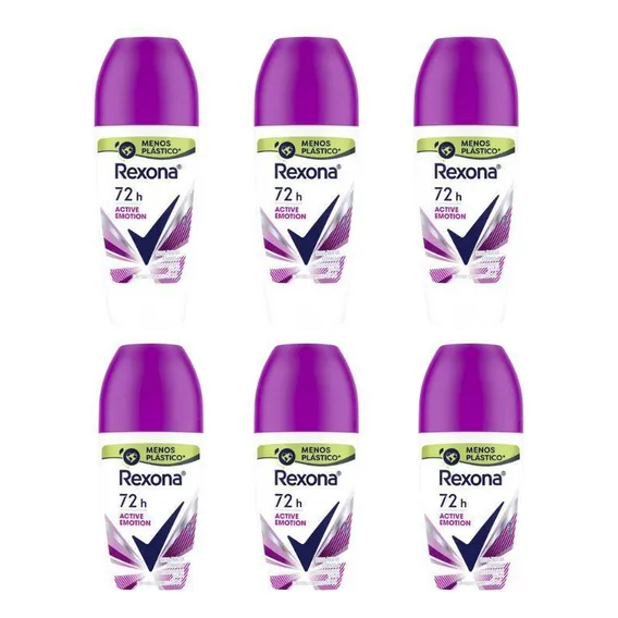 Desodorante Roll-on Rexona Feminino Active Emotion 50ml Foto 1