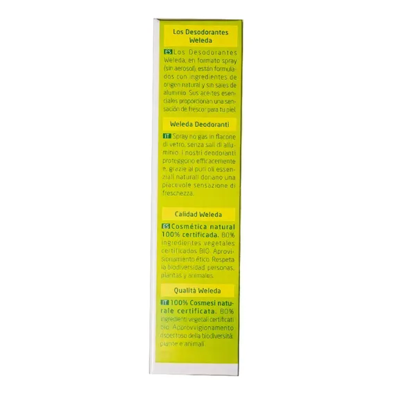 Desodorante Weleda Citrus Limão 100ml Foto 1