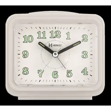 Despertador Quadrado Branco Quartz Herweg 2588 021 Foto mini 4