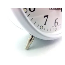 Despertador Relógio Antigo A Corda Campainha Retrô Aço Cor Vermelho Foto mini  3