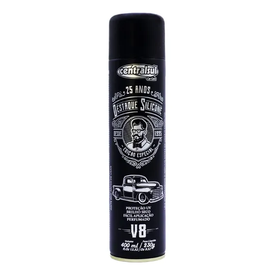 Destaque Silicone Perfumado V8 Aerossol 400ml Centralsul Foto 1