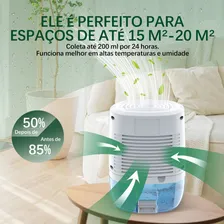 Desumidificador Ambiente Ar E Ventilacao Desumidificador 800ml Desumidificadores Eletrico 127v/220v Bivolt Foto mini 4