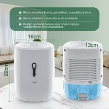 Desumidificador Ambiente Ar E Ventilacao Desumidificador 800ml Desumidificadores Eletrico 127v/220v Bivolt Foto mini 2