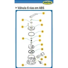 Desviador Valvula Meka Filtro De Piscina Completo Com Junta Foto mini 3