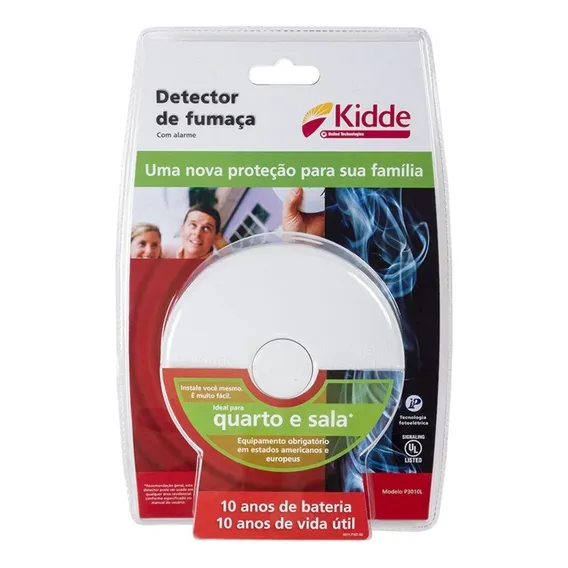 Detector De Fumaça Com Alarme Quarto E Sala Kidde Foto 1