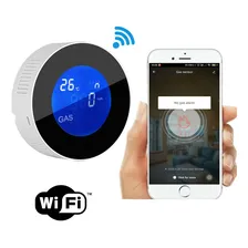 Detector Sensor Gás Glp Cozinha Temperatura Inteligente Wifi Foto  mini 1