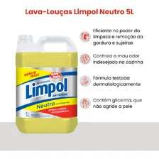 Detergente Líquido Neutro Limpol 5 Litros Foto  mini 1