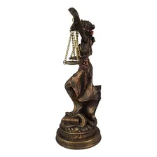 Deusa Da Justiça Estátua Dama SÃmbolo Direito Themis Resina Cor N/a Foto mini 3