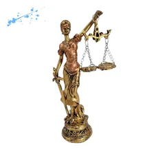 Deusa Da Justiça Themis Estátua Estatueta Decorativa Foto  mini 1