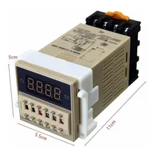 Dh48s-s 220v Rele De Tempo Timer Cíclico H M S 0.1s Foto mini 4