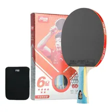 Dhs 6002 Raquete Clássica Borracha Hurricane 8 Tinarc + Case Cor Preto/vermelho Tipo De Cabo Fl (côncavo) Foto mini 2