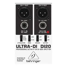 Di 2di Behringer Direct Box Ativo 2 Canais Di20 9V - 48V Foto mini  2