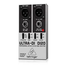 Di 2di Behringer Direct Box Ativo 2 Canais Di20 9V - 48V Foto  mini 1