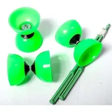 Diabol么 Malabares Com Baqueta De Madeira Azul Brinquedos Cor Verde Foto mini 3
