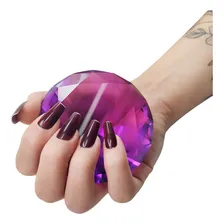 Diamante Cristal Foto Unhas Gel Decoração Joia Grande Lilás Foto mini 1