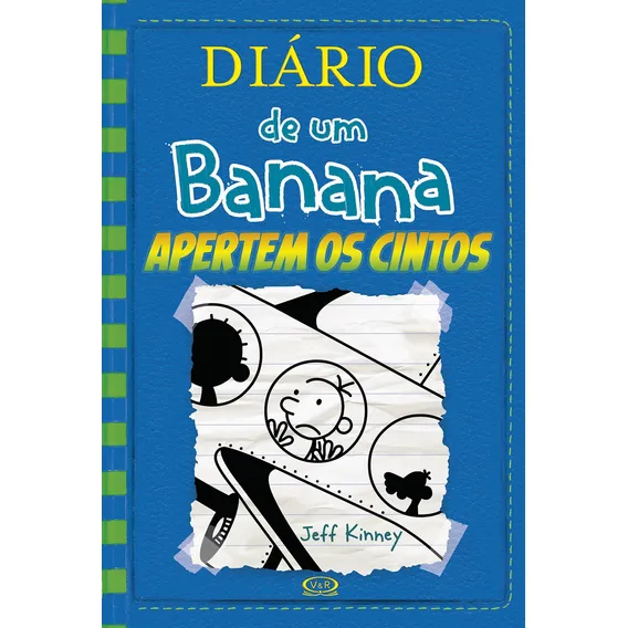 Diário de um banana 12: apertem os cintos: Apertem os Cintos, de Kinney, Jeff. Diário de um banana, vol. 12. Editorial VR Editora, capa mole em português, 2017 Foto 1