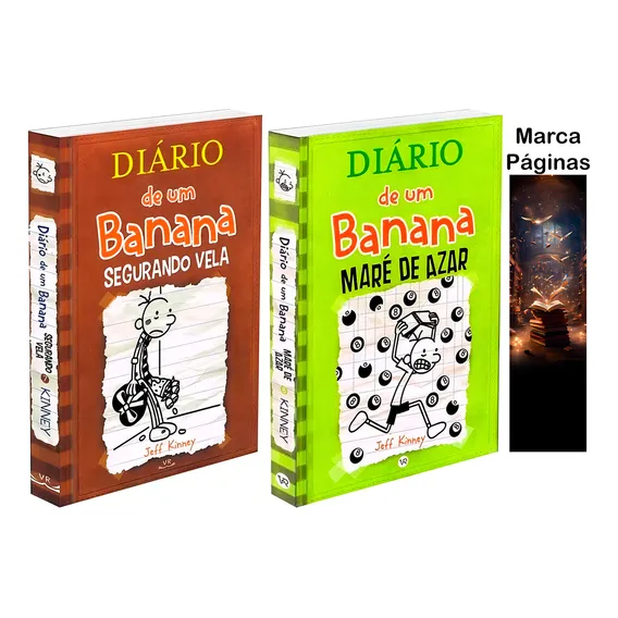 Diário De Um Banana Volume 7 + Diário De Um Banana Volume 8: Segurando Vela, De Jeff Kinney. Diário De Um Banana, Vol. 1. Editorial Vergara, Capa Mole, Edição 1 Em Português, 1980 Foto 1