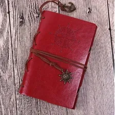 Diário Envelhecido Retrô Vintage Antigo, Vermelho Sketchbook Foto mini 2