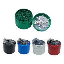 Dichavador De Fumo Em Metal Cores Diversas Liso Foto  mini 1
