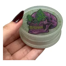 Dichavador Plástico Caveira 2 Partes Estampas Sortidas Verde Foto mini 4