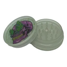 Dichavador Plástico Caveira 2 Partes Estampas Sortidas Verde Foto mini  3