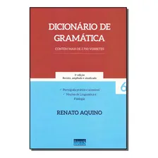 Dicionario De Gramatica: Dicionário De Gramática, De Aquino, Renato. Ensino De Línguas, Vol. Gramática. Editorial Impetus, Tapa Mole, Edición Português En Português, 20 Foto  mini 1