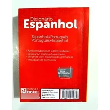 Dicionário Espanhol - Português Editora Rideel Livro Escolar Foto mini 1