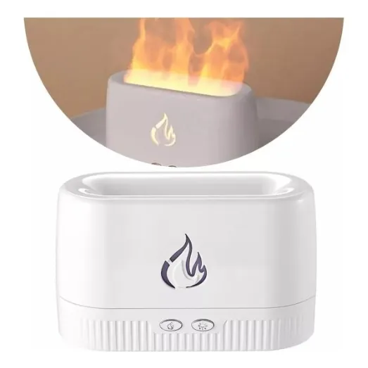 Difusor Aromático Purificador Umidificador Névoa Chamas Cor Branco 110v/220v Foto 1