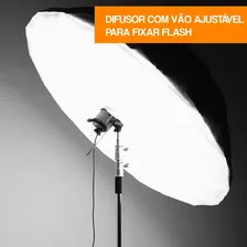 Difusor Branco 165cm Para Sombrinha Parabolica Godox Ub-165 Foto mini 2