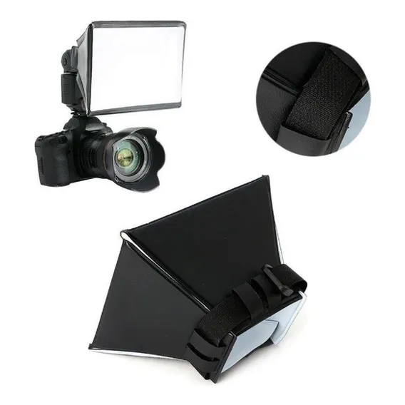 Difusor Mini Softbox Universal P/ Flash Speedlight - Canon Foto 1