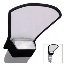 Difusor Rebatedor Universal Para Flash 2 Lados Prata Branco Foto mini 4