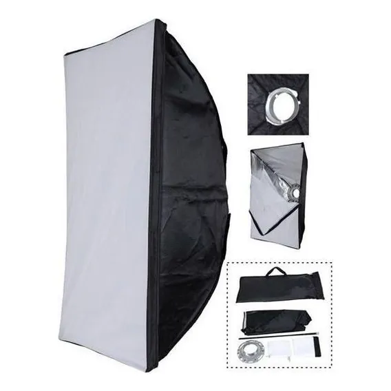 Difusor Softbox 90x60 De Flash Bowens Tipo S Para Tripé Foto 1